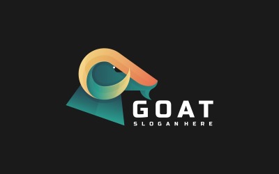Goat Gradient Color Logo Style