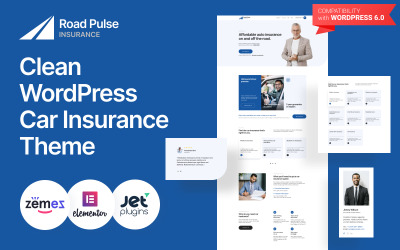 Road Pulse - чиста тема страхування автомобіля WordPress