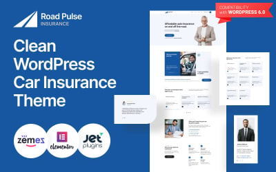 Road Pulse - Tema limpo de seguro de carro WordPress