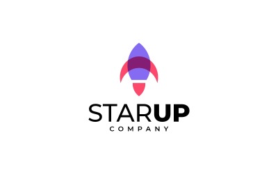 Star Up enkel logotypmall