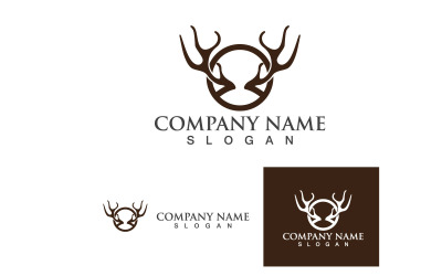 Deer Horn Mall Logotyp Och Symbol Vol12