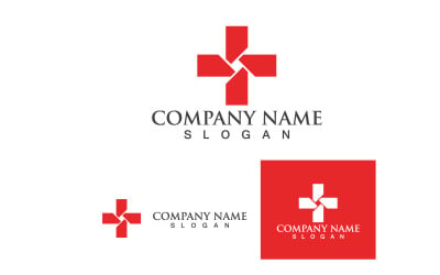 Logo de l&amp;#39;hôpital et modèle de symbole v18