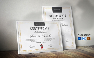 Certificate Word Template