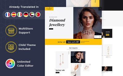 Elegancki - Responsywny motyw biżuterii i akcesoriów PrestaShop