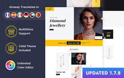 Elegant - Mücevher ve Aksesuar Duyarlı PrestaShop Teması