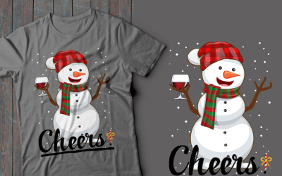 Holiday Cheers Schneemann T-Shirt