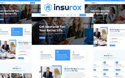Insurox - Modèle HTML5 de compagnie d&amp;#39;assurance