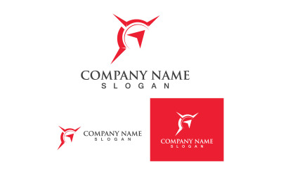 Vector de logotipo y símbolo de brújula V12