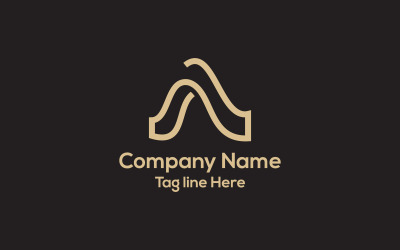 Een minimalistisch brieflogo-ontwerp