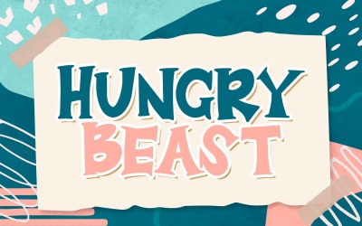 Hungry Beast - 俏皮的显示字体