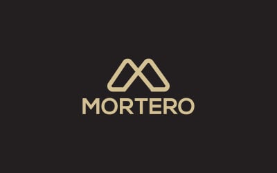 M Minimalist Letter Logo Design