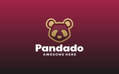 Panda Line Luxury Logo Style