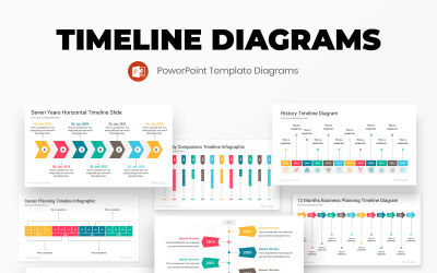 Timeline PowerPoint-Vorlagendiagramme