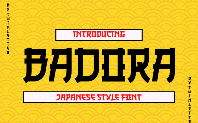 Badora Faux japanska teckensnitt