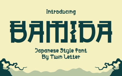 Bamida Faux japanische Schriftart