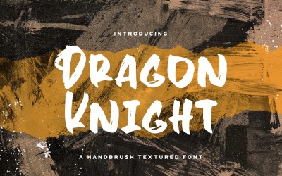 Dragon Knight - Lettertype voor getextureerd penseel