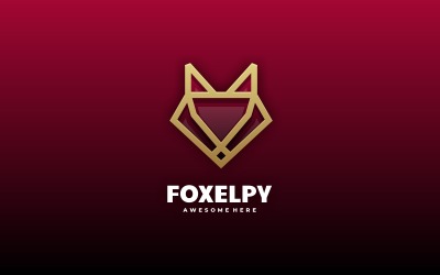 Fox Hat Sanatı Renk Logo Stili