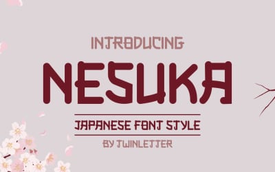 Nesuka Faux Japans lettertype