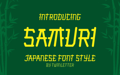 Samuri Faux Japans lettertype