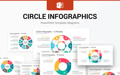 Cirkel PowerPoint-infographics-sjabloon