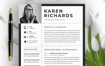 Karen / Modelo de currículo profissional