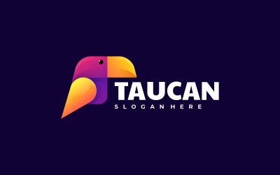 Tukan Farbverlauf bunter Logo-Stil