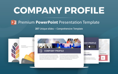 Unternehmensprofil PowerPoint-Präsentationsvorlage
