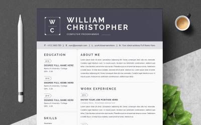 William / Modern CV-sjabloon