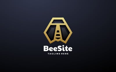 Bee Line Art Logo Template