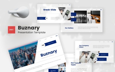 Buznary — Vállalati profil Powerpoint sablon