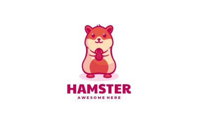 Hamster Color Mascot Logo