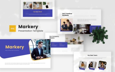 Markery – Digitális marketing Google Diák sablon