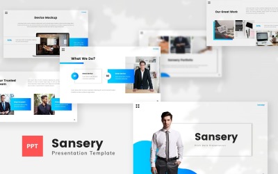 Sansery — Pitch Deck Powerpoint Template