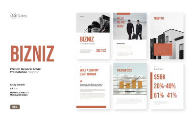 Bizniz - apresentação principal de negócios verticais