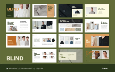 Blind - szablon prezentacji katalogu mody