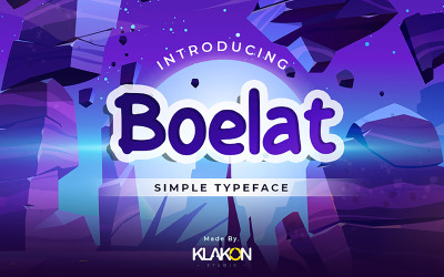 Boelat - креативный простой шрифт