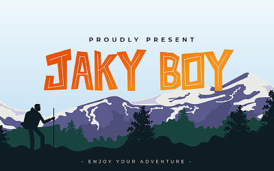Jaky Boy kreativní moderní písmo