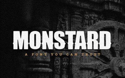 Monstard 创意现代字体