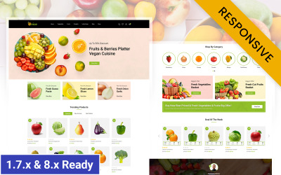 Onice - адаптивная тема Prestashop для магазина органических продуктов