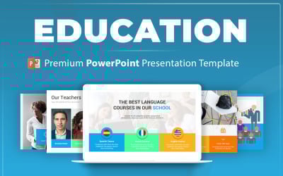 Plantilla de presentación de PowerPoint educación