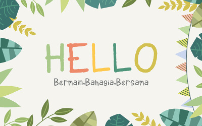 Sekolah creatief handgeschreven lettertype