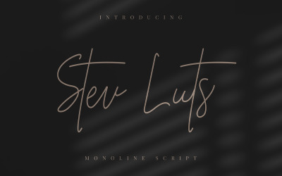 Stev Luts – Monoline Script-teckensnitt