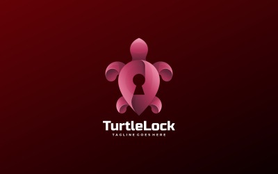 Градиентный логотип Turtle Lock