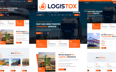 Logistox - Логистика и транспорт HTML5 шаблон