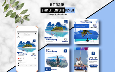 Туристическое агентство Instagram Баннер Социальные сети