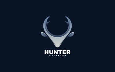 Hunter Deer Gradient Logo