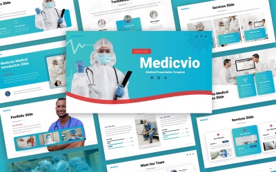Medicvio Medical багатоцільовий шаблон PowerPoint
