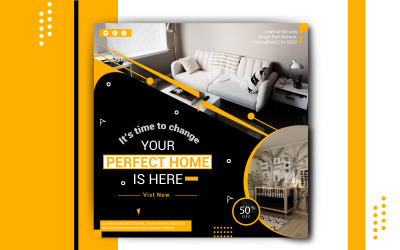 Perfekt hem social media banner
