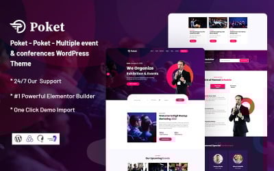 Poket - Conferences &amp;amp; Event Responsive WordPress theme