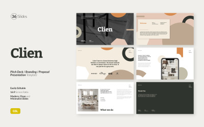 Klient – Šablona Prezentace Pitch Deck Google
